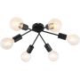 Rabalux Lamar 3990 lampa podsufitowa 6x40 W czarna zdj.1