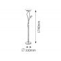 Rabalux Gamma 4078 lampa stojąca 2x230 W brązowa zdj.2