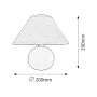 Rabalux Ariel 4904 lampa stołowa 1x40 W pomarańczowa zdj.2