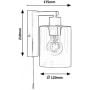 Rabalux Miroslaw 5077 kinkiet 1x40 W czarny zdj.2