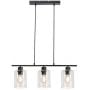 Rabalux Miroslaw 5078 lampa wisząca 3x40 W czarna-przezroczysta zdj.1