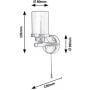 Rabalux Aviva 5087 kinkiet 1x28 W chrom zdj.2