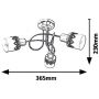 Rabalux Lacey 5343 lampa podsufitowa 3x40 W biała zdj.2