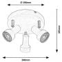 Rabalux Konrad 5356 lampa podsufitowa zdj.2