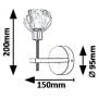 Rabalux Kassia 5394 kinkiet 1x5 W przezroczysty zdj.2