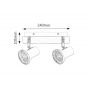 Rabalux Steve 5498 lampa podsufitowa 2x15 W chrom zdj.2