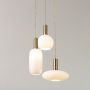 Rabalux Sinopia 5225 lampa wisząca 3x60 W złota-opal zdj.5