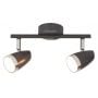 Rabalux Karen 6513 lampa podsufitowa 2x4 W czarna-chrom zdj.3