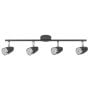 Rabalux Karen 6515 lampa podsufitowa 4x4 W czarna-chrom zdj.1