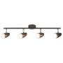 Rabalux Karen 6515 lampa podsufitowa 4x4 W czarna-chrom zdj.3