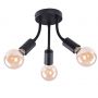 Rabalux ALMUS 6808 lampa podsufitowa 3x60 W czarna zdj.1