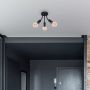 Rabalux ALMUS 6808 lampa podsufitowa 3x60 W czarna zdj.3