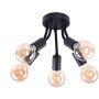 Rabalux ALMUS 6809 lampa podsufitowa 5x60 W czarna zdj.1