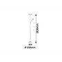 Rabalux Vlasta 7006 lampa stojąca 1x18 W chrom zdj.2