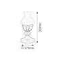 Rabalux Petronel 7072 lampa stołowa 1x60 W czarna zdj.2