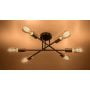 Rabalux Branwen 71026 lampa podsufitowa 6x25 W czarna zdj.5