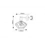 Rabalux Fran 71064 kinkiet 1x40 W czarny zdj.2