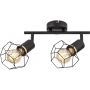 Rabalux Fran 71066 lampa podsufitowa 2x40 W czarna zdj.1