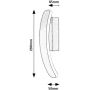 Rabalux Jarnelle 71088 kinkiet 1x12 W chrom zdj.2