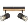 Rabalux Metta 71152 lampa podsufitowa 2x14 W czarna zdj.5