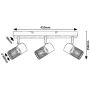 Rabalux Metta 71153 lampa podsufitowa 3x14 W czarna zdj.2