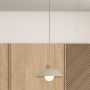 Rabalux Golnar 72230 lampa wisząca 1x5 W drewno-opal-beżowa zdj.5