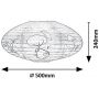 Rabalux Hedgy 71190 lampa podsufitowa 1x40 W biała-multikolor zdj.2