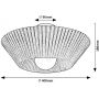 Rabalux Revan 71248 lampa podsufitowa 1x6 W czarna-szara zdj.2