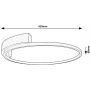 Rabalux Holize 71287 lampa podsufitowa 1x23 W złota zdj.2