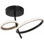 Rabalux Emilion 71296 lampa podsufitowa 1x24 W czarna-złota zdj.1