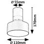 Rabalux Ovidia 71321 lampa podsufitowa 1x10 W biała-czarna zdj.2