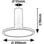 Rabalux Ovidia 71323 lampa podsufitowa 1x20 W biała-czarna zdj.2