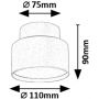 Rabalux Ovidia 71324 lampa podsufitowa 1x16 W biała zdj.2