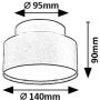 Rabalux Ovidia 71325 lampa podsufitowa 1x24 W biała zdj.2