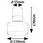 Rabalux Ovidia 71326 lampa podsufitowa 1x10 W biała zdj.2