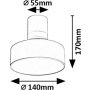 Rabalux Ovidia 71327 lampa podsufitowa 1x16 W biała zdj.2