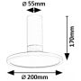 Rabalux Ovidia 71328 lampa podsufitowa 1x20 W biała zdj.2