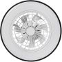 Rabalux Dalfon 2 71331 plafon 1x48 W biały-czarny zdj.6