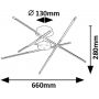 Rabalux Henli2 71338 lampa podsufitowa 4x40 W biała-czarna zdj.2