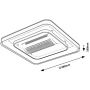Rabalux Aireon 71341 plafon 1x50 W biały-czarny zdj.2