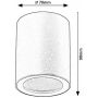 Rabalux Koven 71343 lampa podsufitowa 1x35 W biała zdj.2