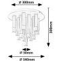 Rabalux Ramira 71354 lampa podsufitowa x5 W czarna-przezroczysta zdj.2
