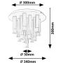 Rabalux Ramira 71355 lampa podsufitowa x5 W przezroczysta-złota zdj.3