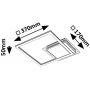 Rabalux Ottavia 71370 lampa podsufitowa 2x24 W biała-czarna zdj.2