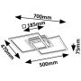 Rabalux Ottavia 71372 lampa podsufitowa 3x28 W biała-czarna zdj.2