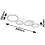 Rabalux Aranis 71379 lampa podsufitowa 4x40 W biała-czarna zdj.2