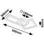 Rabalux Ellinor 71381 lampa podsufitowa 2x24 W biała-chrom zdj.2