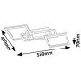 Rabalux Ellinor 71382 lampa podsufitowa 3x40 W biała-chrom zdj.2