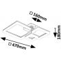 Rabalux Amilia 71388 lampa podsufitowa 3x22 W biała-chrom zdj.2