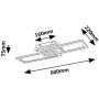 Rabalux Ramin 71393 lampa podsufitowa 3x30 W biała-czarna zdj.2